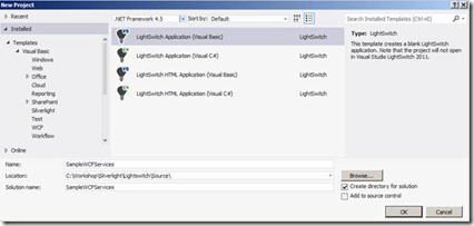 Visual Studio Lightswitch Tutorial : Menggunakan WCF RIA Services ...